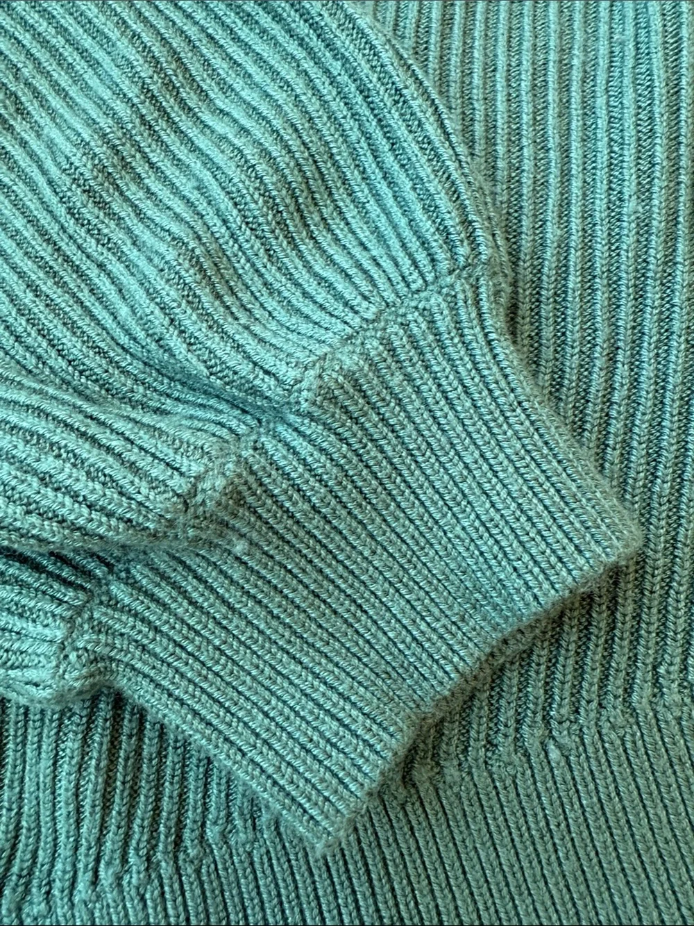 lululemon athletica Teal Ribbed Cross-Back Sweater